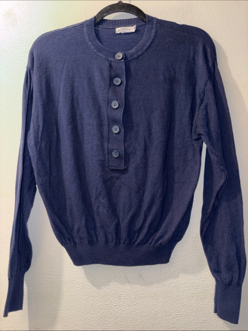 Good American Navy Blue size Small/Medium Sweater with Buttons